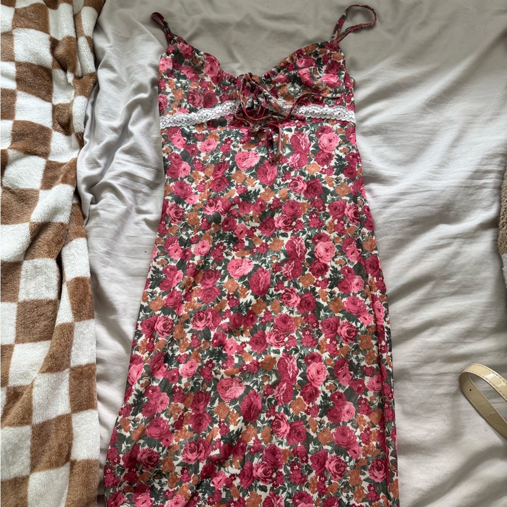 Floral Spaghetti Strap Dress